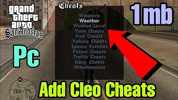 How to Add Cheat Menu On GTA San Andreas PC (1MB) Step-by-Step Guide