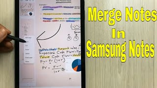 How to Merge Different Notes in Samsung Notes | S Pen and Note Taking