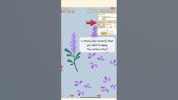 outline effect in Pixquare app #pixelart 🪻✨💜