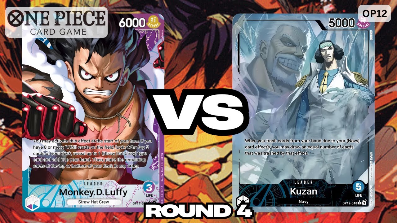 UP Luffy VS Kuzan | OP12 Post Banlist Locals Gameplay - Round 4