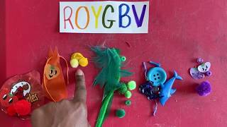 Found Objects Rainbow Collage Project (Kindergarten & 1st Grade)