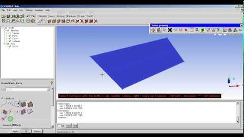 LearnCAx Soft Demo - ANSYS ICEMCFD - Geom - How to create curve from surface