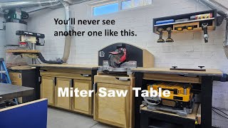 Is this just a little too different? #woodworking #garagewoodshop #mitersawstation