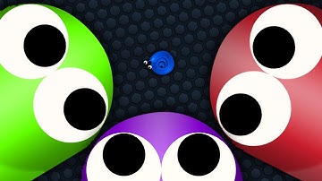 Slither.io Troll Tiny Snake vs Giant Noob Snakes - Epic Slitherio Gameplay