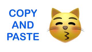 Kissing Cat EMOJI ( APPLE ) - COPY and PASTE EMOJIS 😽
