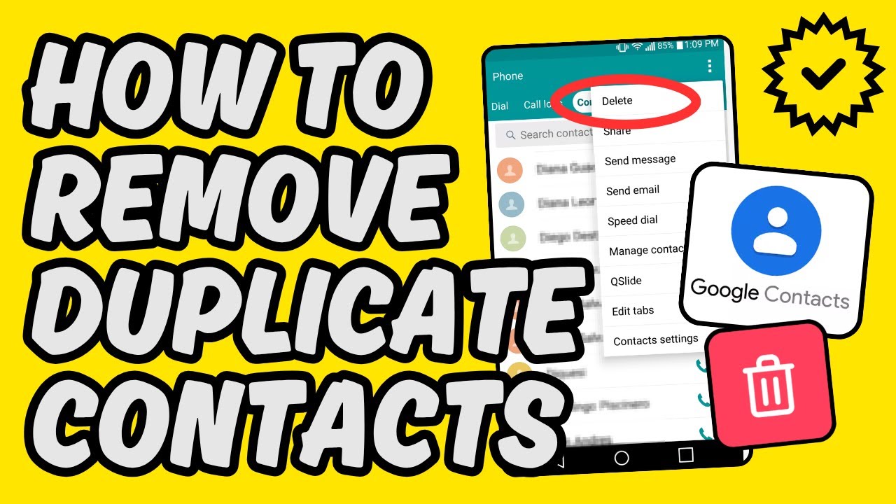 [Easy Guide] Remove Duplicate Contacts in Google Contacts - YouTube