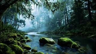 Deep Forest Water Sounds for Relaxation and Study | Peaceful River Ambience