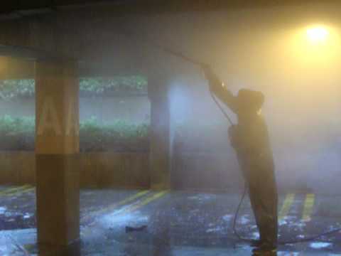 Parking Garage Cleaning area of a trapezoid