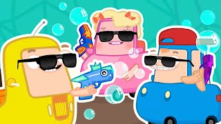 Cars pretend to play SPIES! The Wheelzy Family: NEW EPISODE. Funny cartoon for kids.