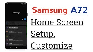Samsung A72 Home Screen Setup Customize screenshot 5