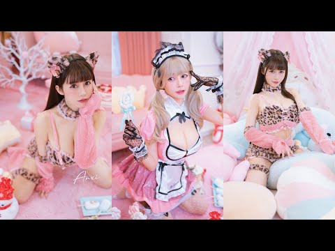 【CosPlay】小貓女友對決女僕女友 今晚你要哪一道 摳基納瓦兜雞