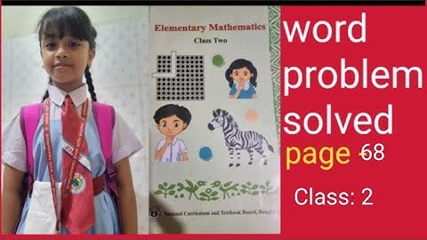 Class 2, Elementary mathematics 2025 ,page _68 English version.(Easy solution).#maths#viralmaths#fyp