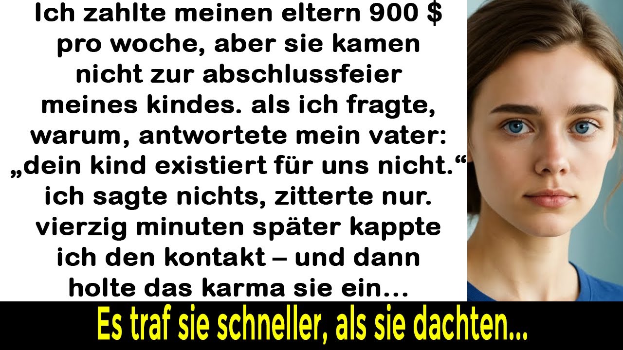 Ich zahlte meinen Eltern 900 $ pro Woche – doch sie kamen nicht zur Feier meines Kindes.
