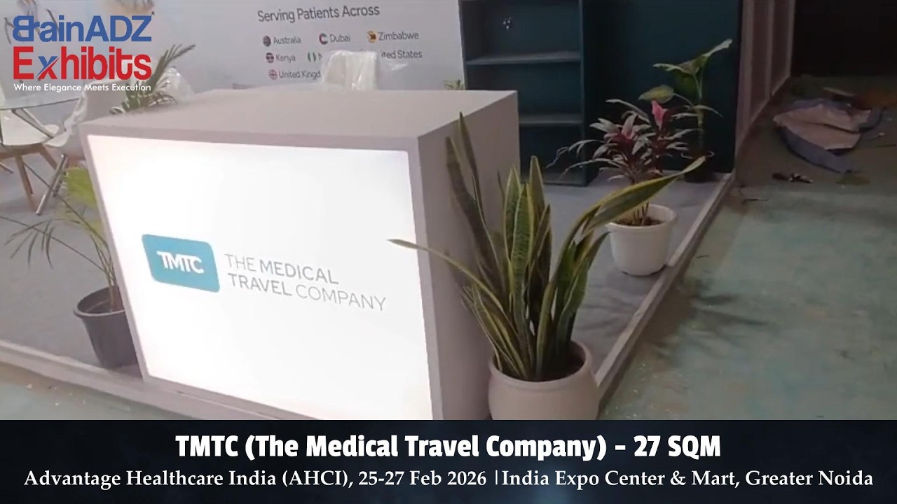 Advantage Healthcare India 2026 Stall Design 27 SQM | TMTC | BrainADZ Exhibits