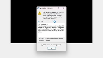 The virtual machine execution ran into a non fatal problem | Error Solved
