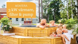 Montera balboa 3 kW värmare, filter och pump - 2021