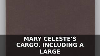 The Mary Celeste's Cargo, Including a Large Quantity of American and British Goo #Shorts