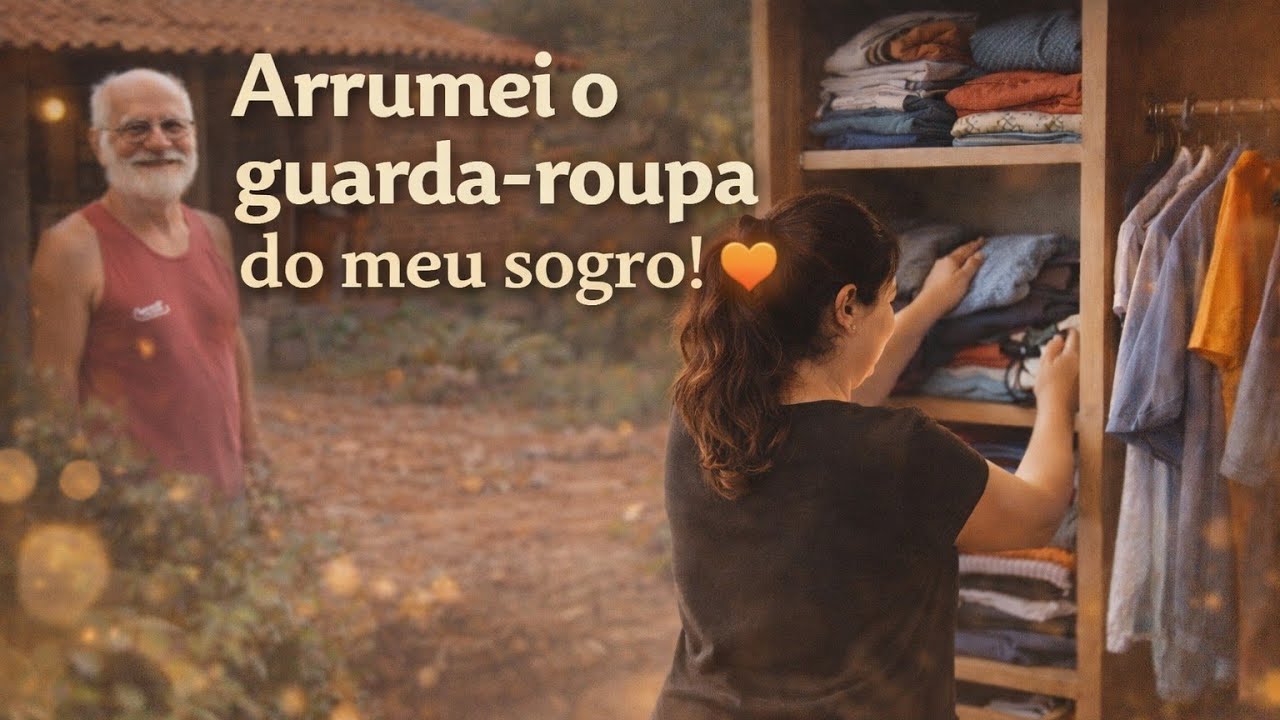 O guarda-roupa do sogro de 75 anos… vocês precisam ver! 😮