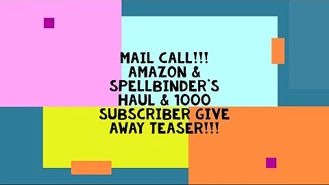 MAIL CALL!!!  Amazon and Spellbinders & Give Away Teaser!!! 1