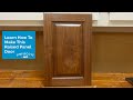 How To Make A Raised Panel Cabinet Door