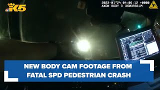 Seattle PD officer's body camera footage shows fatal January crash that killed pedestrian