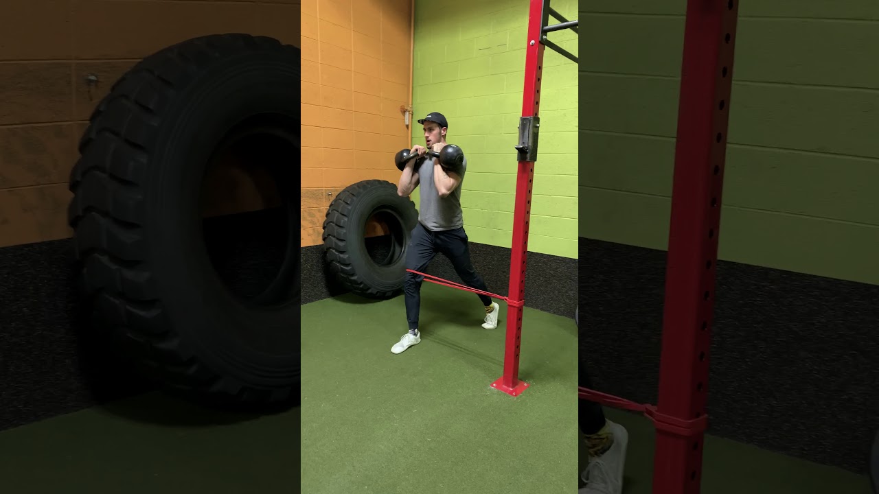 Double KB Front Rack RNT Split Squat - YouTube