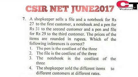 CSIR NET JUNE2017|PART A|GENERAL APTITUDE|CHEMICAL SCIENCE&MATHEMATICAL SCIENCE|
