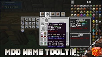 Mod Name Tooltip Mod 1.17.1/1.12.2/1.10.2 (Display Information of Items) for Minecraft PC
