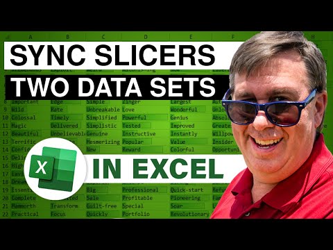 Aflați Excel - Sincronizări Slicers din diferite seturi de date - Podcast 2104