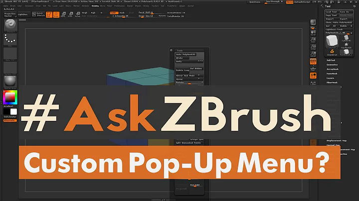 #AskZBrush: “How can I create a Custom Pop-Up Menu inside of ZBrush?”