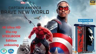 CAPTAIN AMERICA: BRAVE NEW WORLD - 4K Ultra HD + Blu-ray STEELBOOK Edition unboxing