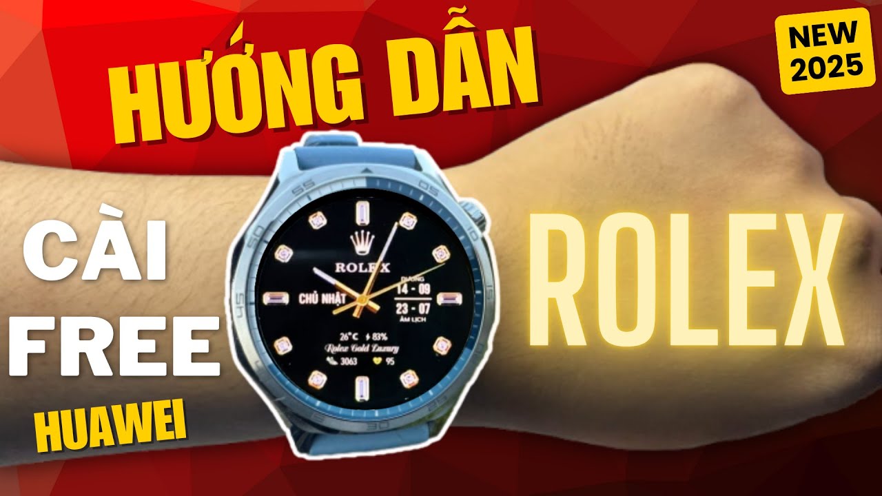 Hướng dẫn cài mặt đồng hồ ngoài cho đồng hồ Huawei Watch GT4-GT5-GT6-Pro, Fit 3-4-Pro mới nhất 2025!