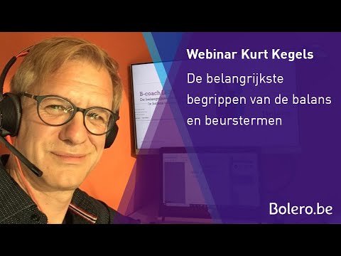 B-coach les 2:  Kurt Kegels -  De belangrijkste begrippen van de balans en beurstermen.