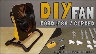 DIY : How to Make Cordless Portable Fan by SEB TECH DIY 41,857 views 6 years ago 12 minutes, 43 seconds