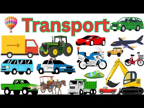 Let S Learn Vehicle Names For Kids 20 Transport Vehicles With Sounds And Pictures Vehicles