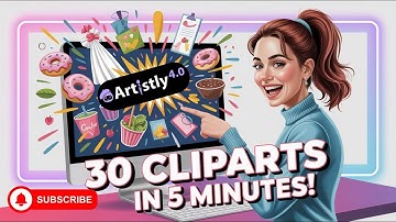 How I Created 30 Clipart Images in 5 Minutes with Artistly V5 + 2 Free Clipart Bundles!