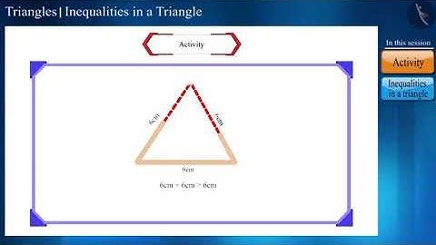 Inequalities in a triangle | Part 1/3 | English | Class 9
