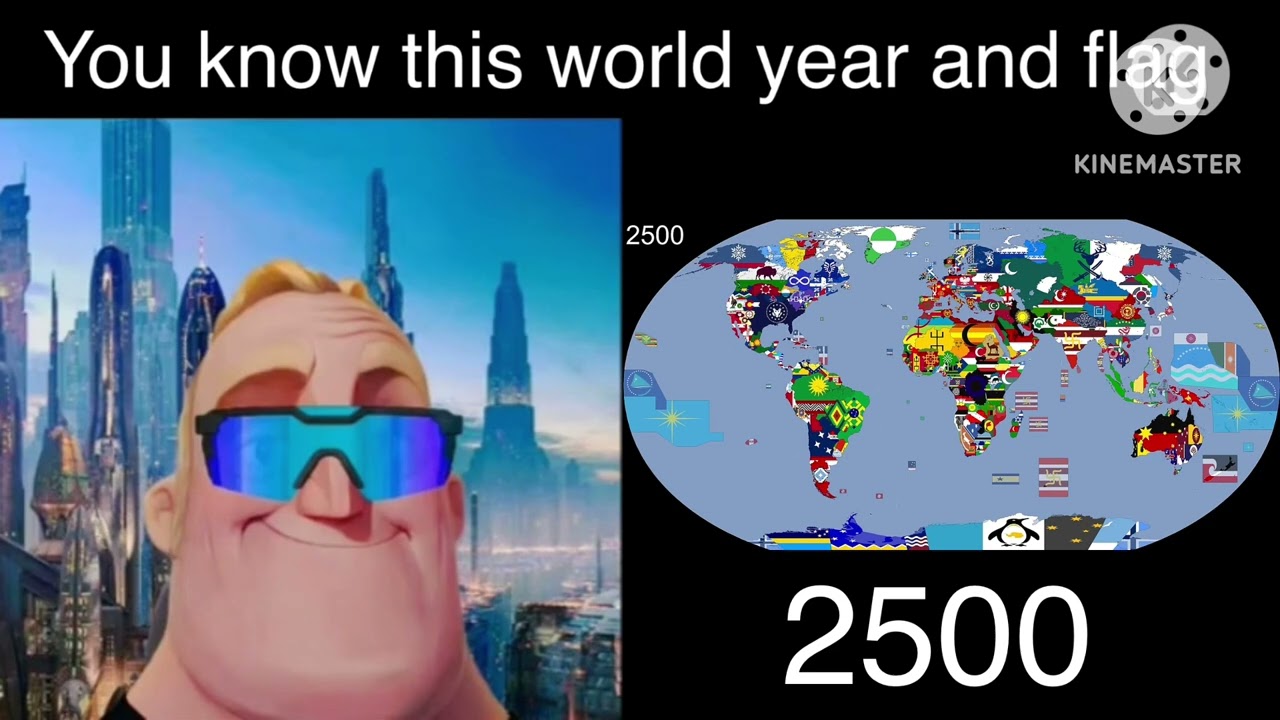 Mr. incredible becoming futuristic￼ ￼you know flag and year