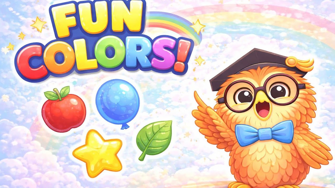 Learn Colors for Kids 🌈 | Fun Color Learning with Professor Ollie🦉