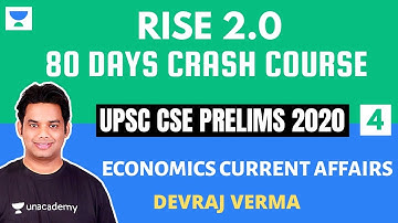 L4: Economics | 15 Months Current Affairs | Prelims 2020 Crash Course | Devraj Verma