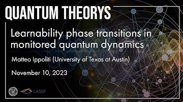 Learnability phase transitions in monitored quantum dynamics - Matteo Ippoliti