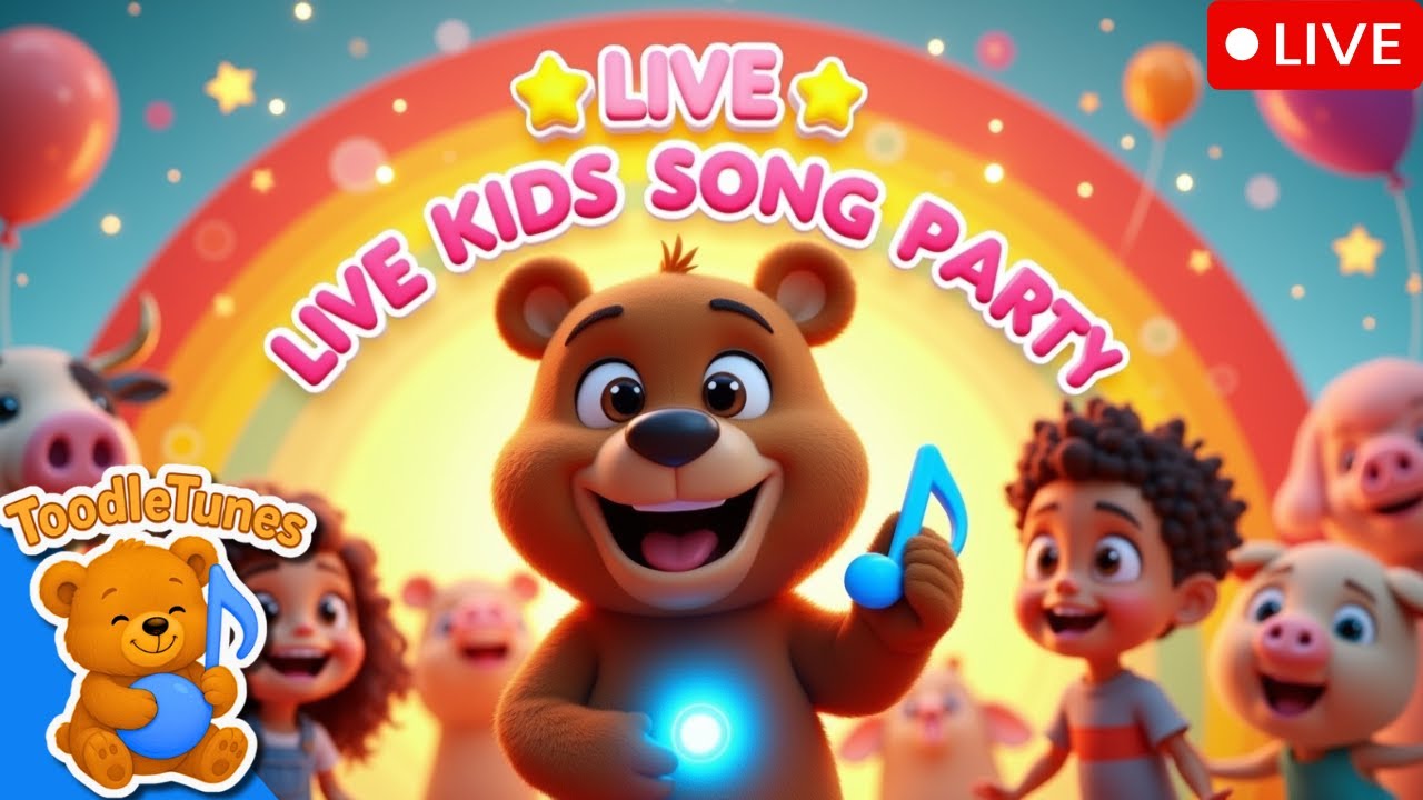 🎵 Nursery Rhymes Live 24/7 | Wheels on the Bus, Twinkle Twinkle, ABC Song & More for Kids