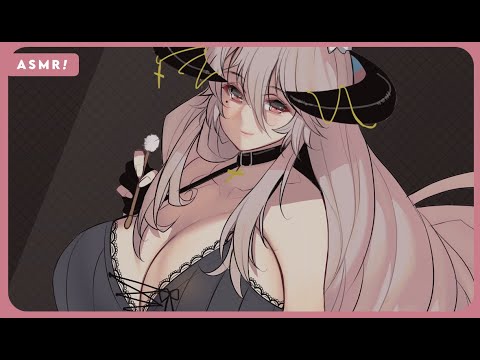 ASMR | Cozy wolf wife cleans your ears and comforts you 🤍