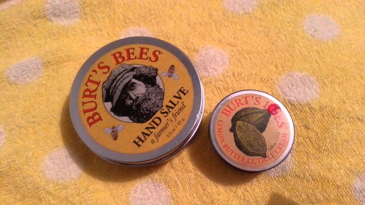 Burts bees hand salve YouTube