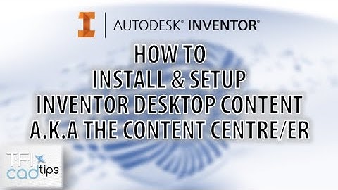 How to install and set up desktop content center | Autodesk Inventor