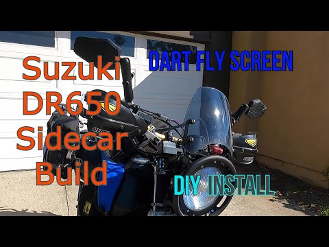 DART FLY SCREEN | DIY hack install | Suzuki DR650