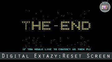 Digital Extazy: Reset Screen by TTK, 2017 | Atari ST Demo