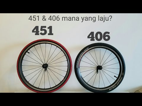 perbezaan wheelset 20" 406 dan 451 #wheelset #foldingbike #451 #406 #tips #vlog33 #seli #sepedalipat