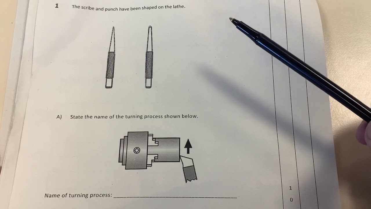 Revision of centre lathe questions