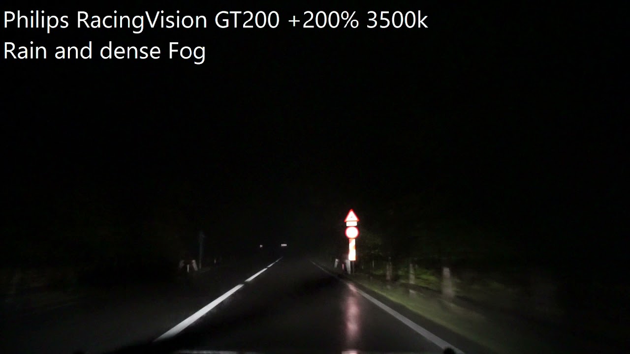 Philips RacingVision GT200 on Rain and Fog 